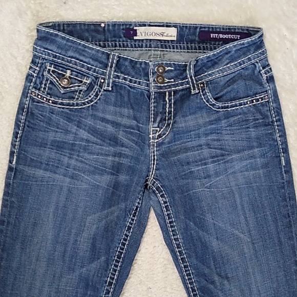 Vigoss Jeans size 7 Boot Cut Fit - Picture 2 of 16
